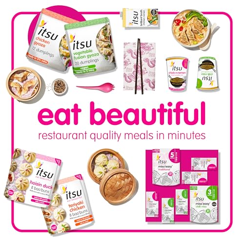 Itsu Chickn Noodles & Broth Pouch 82g - Pack of 6 | Gluten Free Vegan Instant Noodles