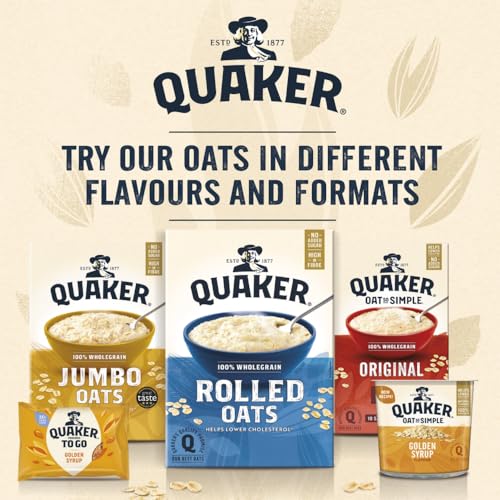 Quaker Oat So Simple Golden Syrup Porridge Pots, 57g (Pack of 8)