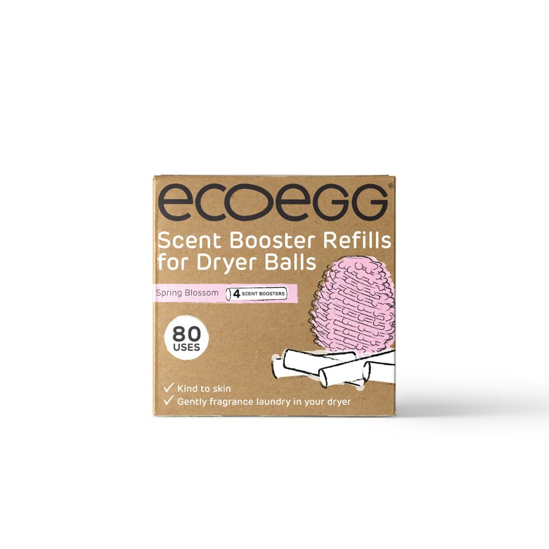 Ecoegg Dryer Egg Fragrance Sticks Refills - Spring Blossom Scent | 4 Count | Reduces Drying Time 1