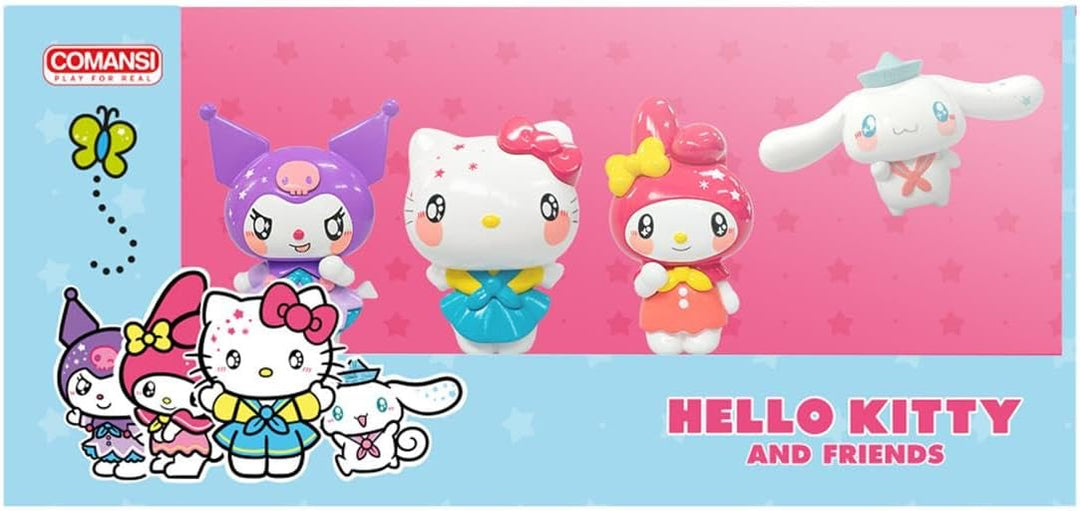 Comansi Y90421 Hello Kitty & Friends Figure Set - 4-Piece Collectible Playset