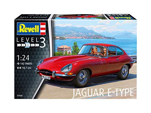 Revell RV07668 Jaguar E-Type Coupé Model Kit | 1:24 Scale Plastic Car Model