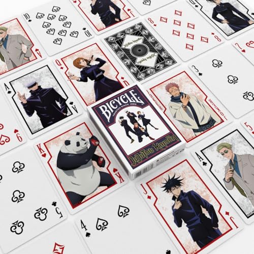 Bicycle Jujutsu Kaisen Playing Cards Deck | Custom Court Cards | Air Cushion Finish 3