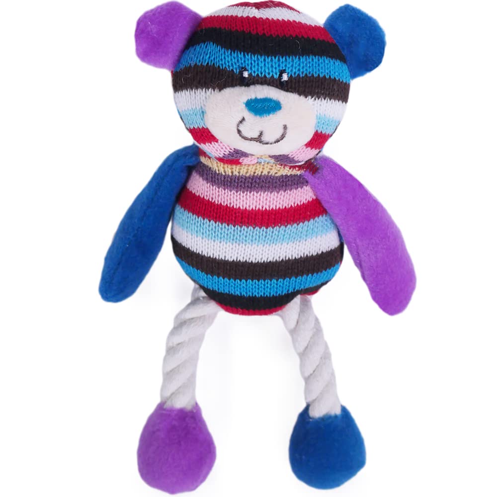 Rosewood Mr Twister Tilly Teddy Squeak Dog Toy - Small, Multi-colour