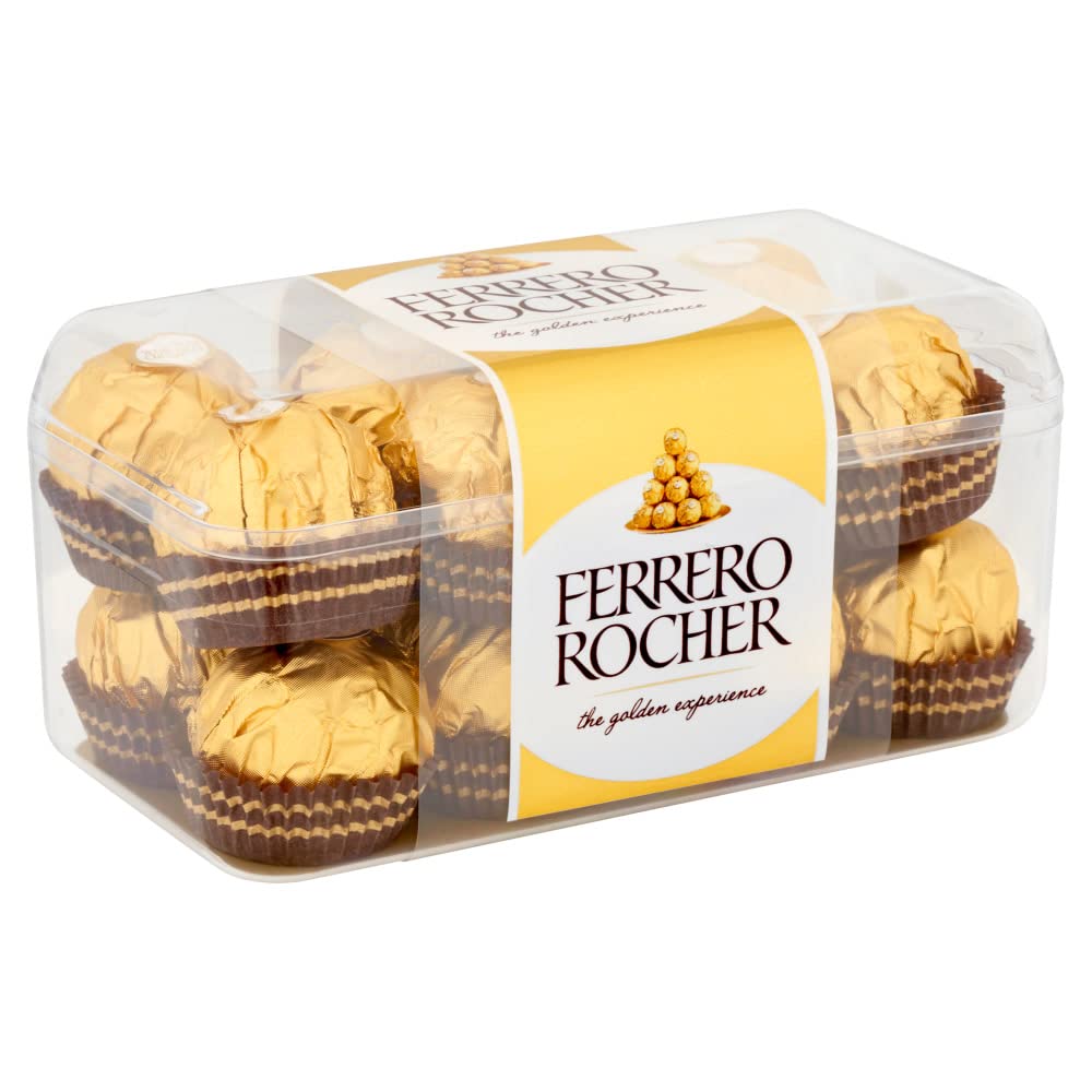 Ferrero Rocher Pralines Chocolate Box - Whole Hazelnut in Milk Chocolate | 16 Pieces (200g) 6