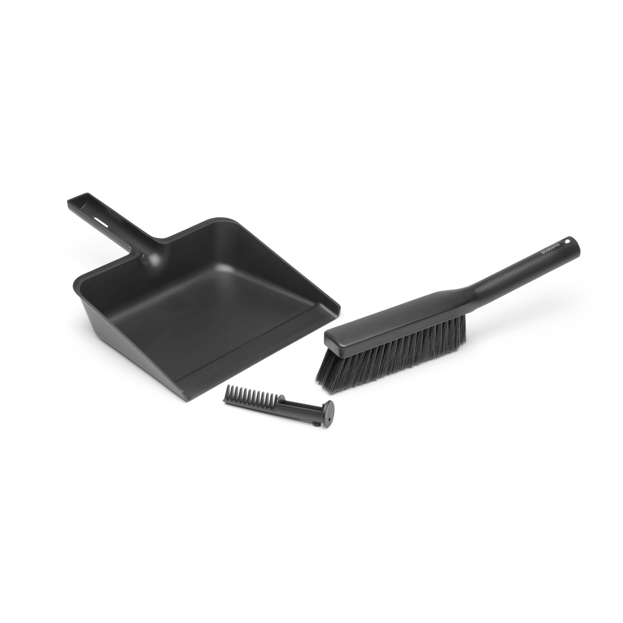 Brabantia SinkSide Dustpan and Brush Set - Space-Efficient Storage | High Rim Dustpan | Bristle Comb 3
