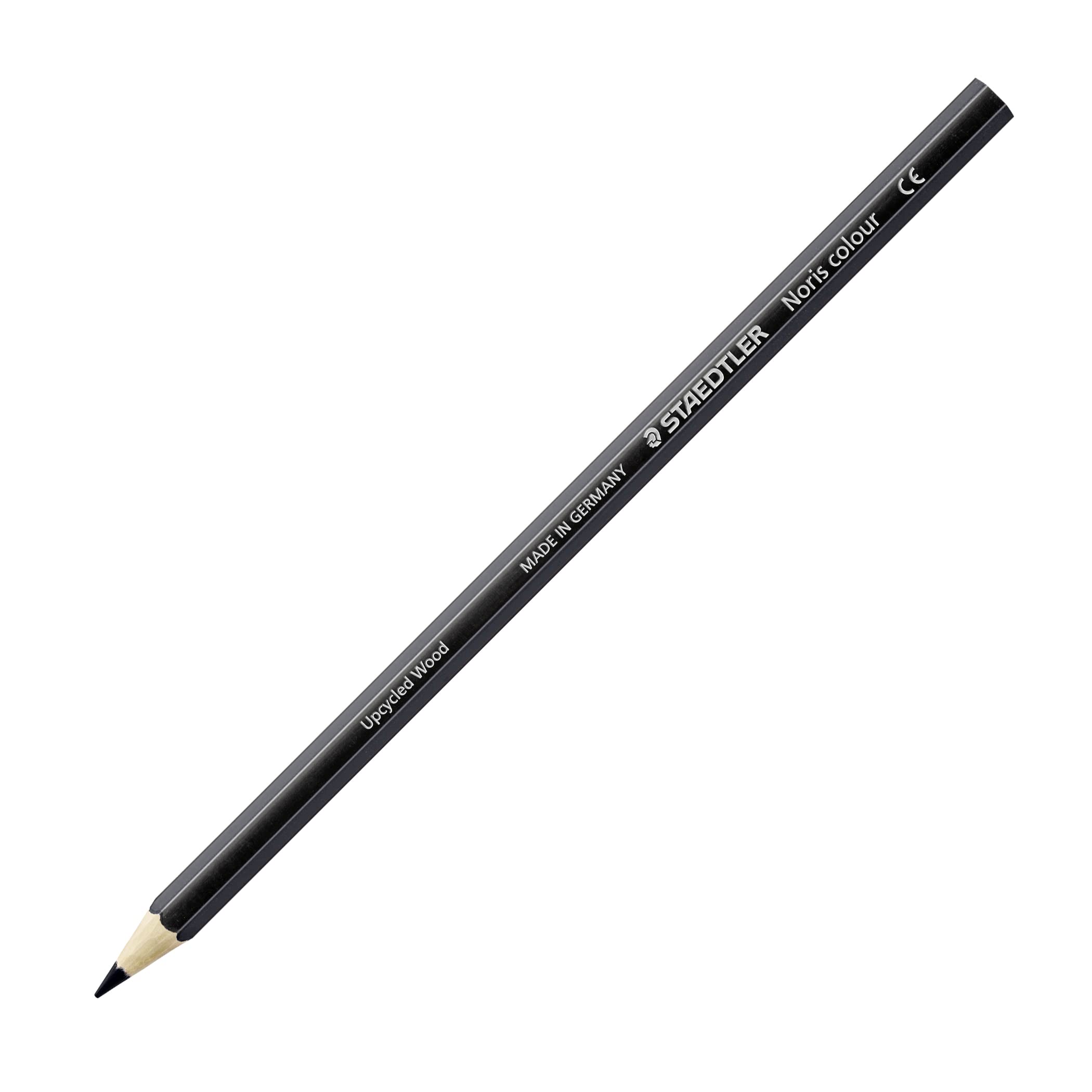 STAEDTLER Noris colour 185-9 Colouring Pencil - Black | Pack of 12 | Upcycled Wood 1