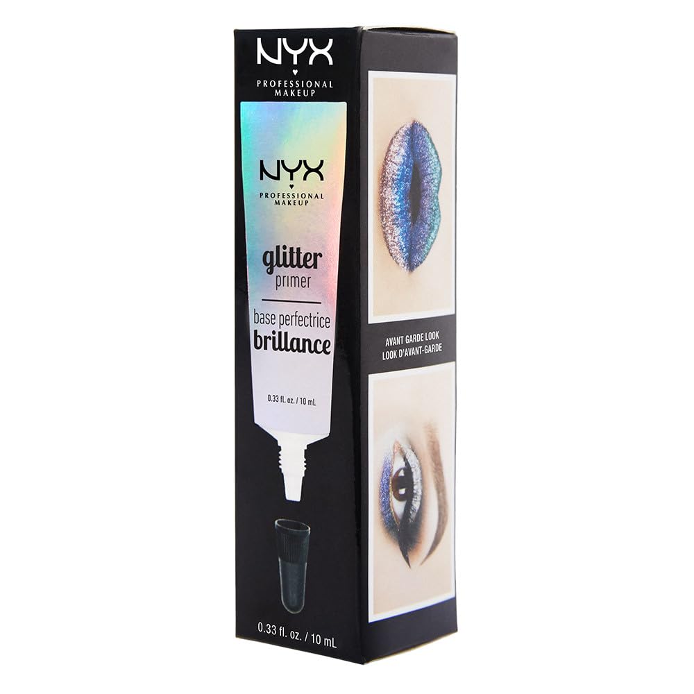 NYX PROFESSIONAL MAKEUP Glitter Primer - Long Lasting Glitter Glue for Eyeshadow & Pigment | 10 mL