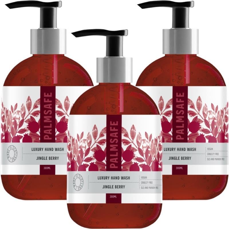 Palm Safe Red Rose Hand Wash - 3 x 300ml