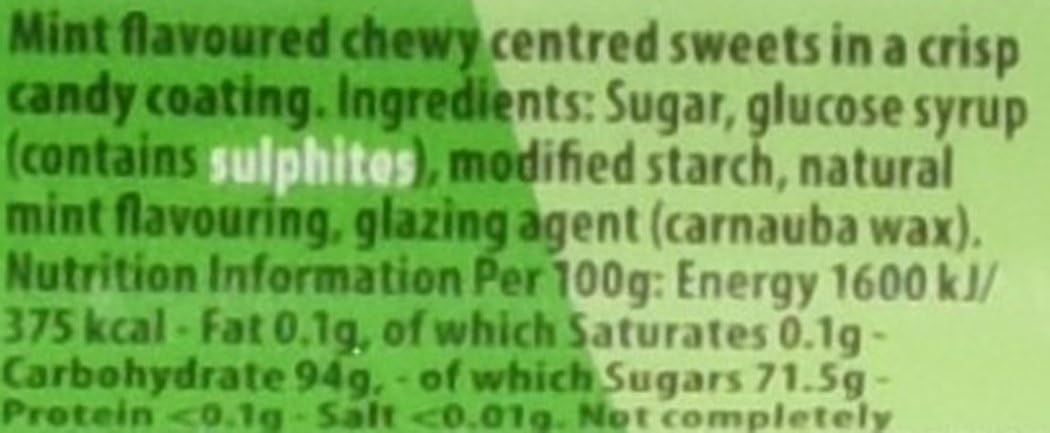 Trebor Softmints Peppermint Flavour, 44 Pack, Vegan & Vegetarian Friendly Chewy Mints with Crunchy Shell