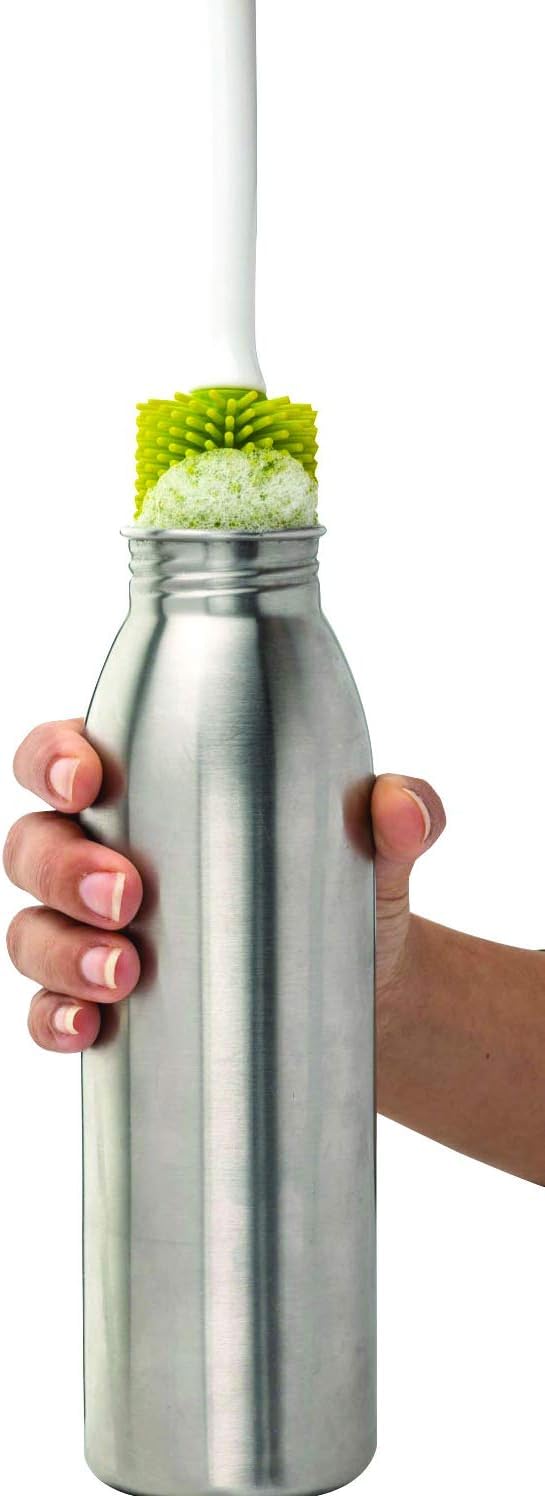 Joie - Silicone Bottle Brush for Water Bottles, Non-Scratch Cleaning Brush 2