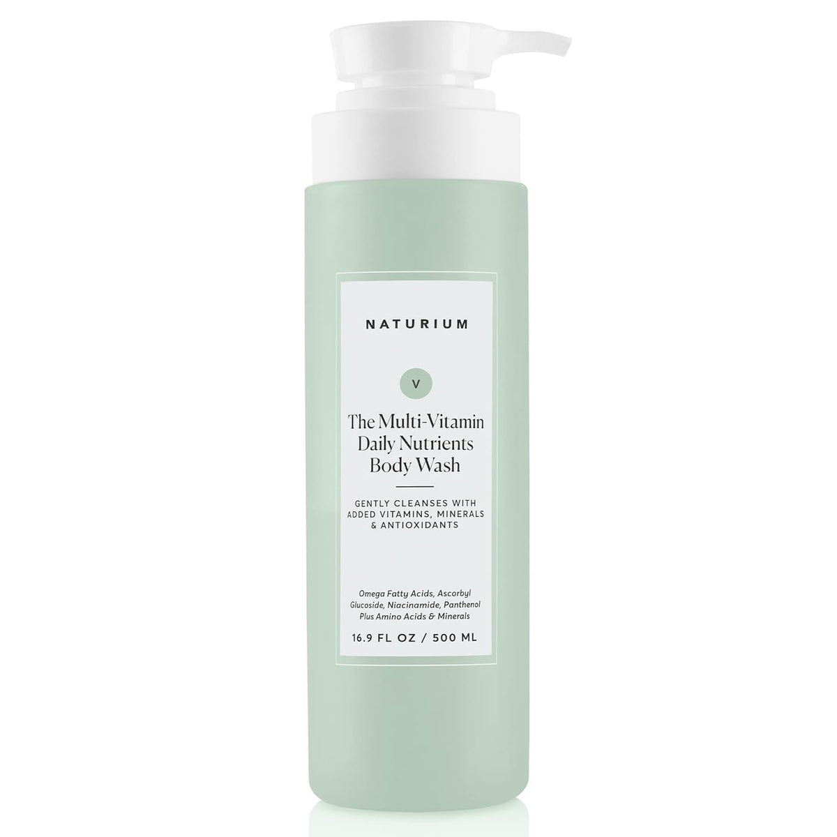 Naturium The Multi-Vitamin Daily Nutrients Body Wash - Hydrating Cleanser | 16.9 FL OZ / 500 ML