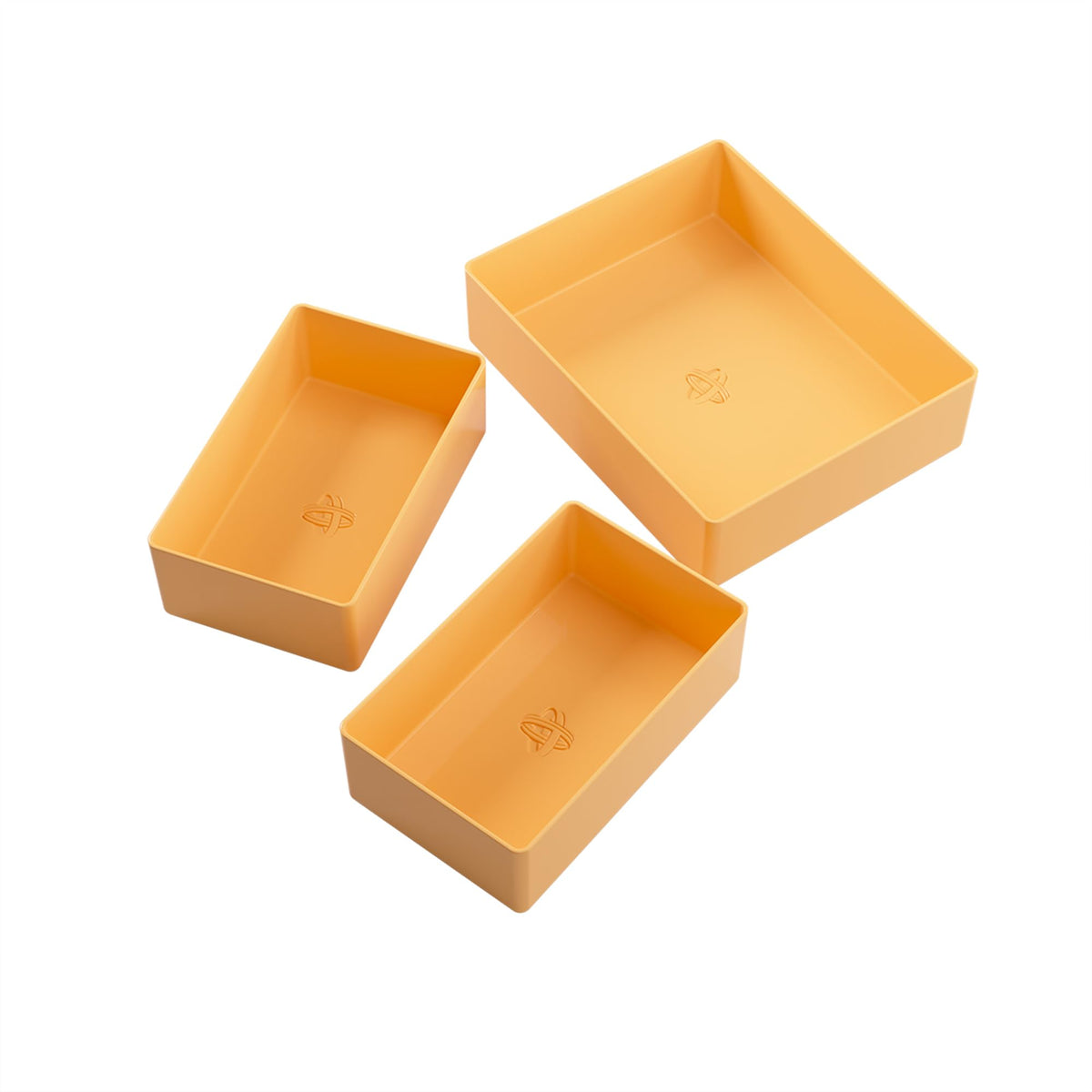 Gamegenic Token Silo Cards Add-On - 3-Piece Plugin for Card & Token Storage | Orange Plastic