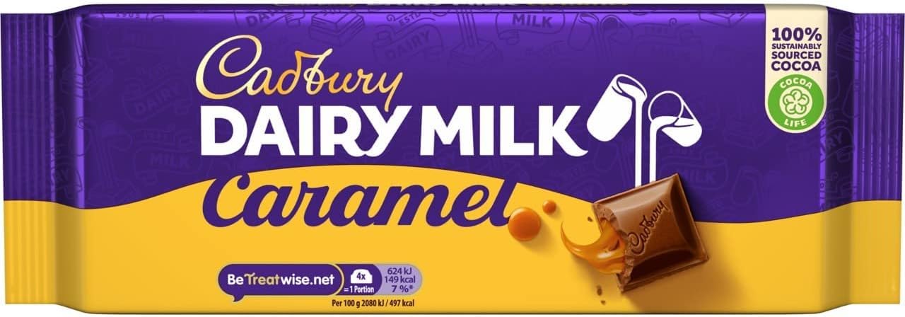 Cadbury Dairy Milk Caramel Chocolate Bar, 180g 9