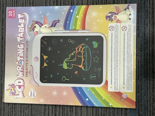 Kikapabi 10 Inch LCD Writing Tablet Drawing Pad with Lock Function - Pink