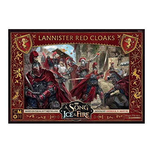 CMON A Song of Ice and Fire Tabletop Miniatures Game Lannister Red Cloaks Unit Box - 2+ Player Strategy Game (SIF211)