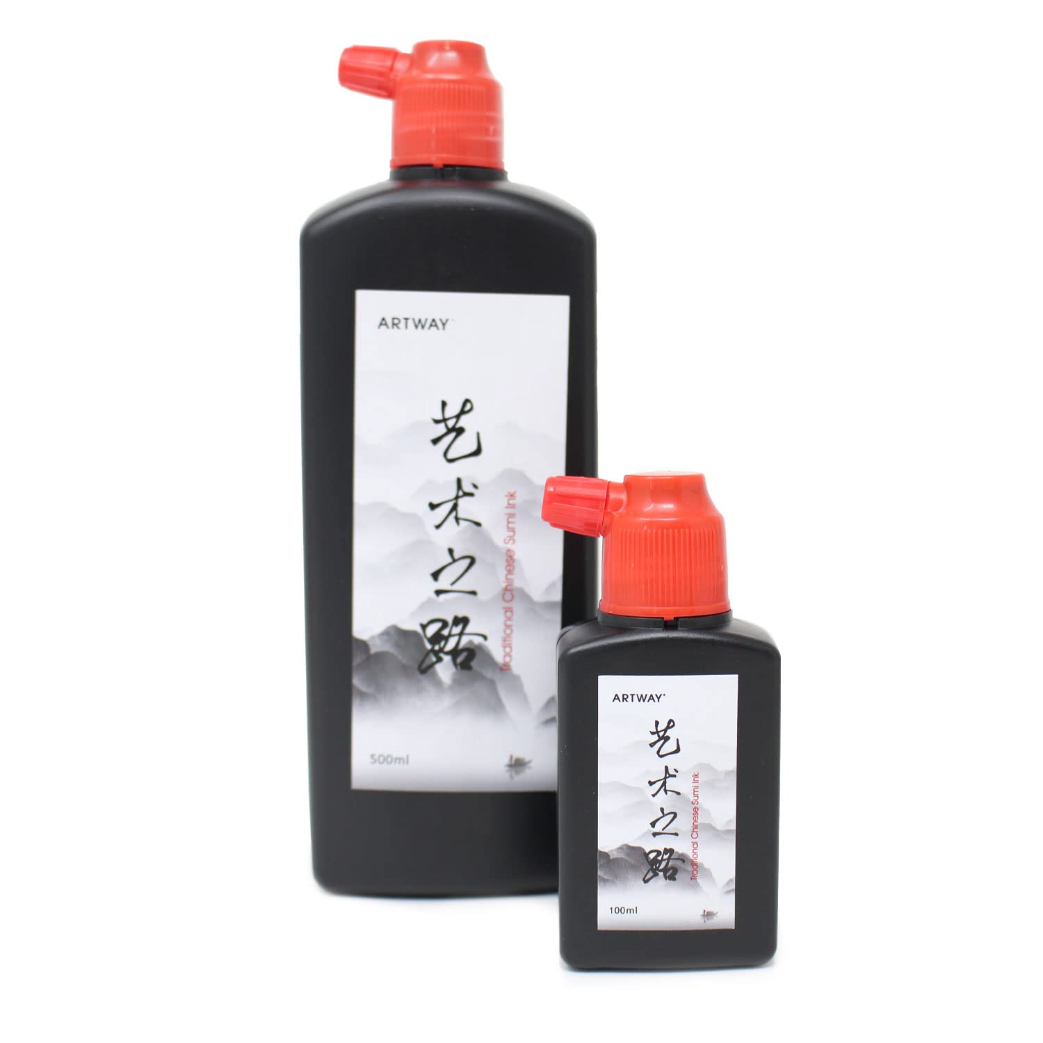 Artway Chinese Sumi Ink - Dense Black Drawing Ink | 100ml | Lightfast Finish 4