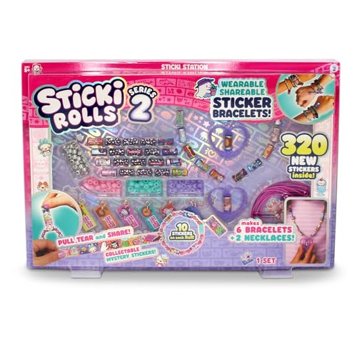 Sky Castle Sticki Rolls Series 2 - Sticki Station S2 Wearable & Shareable Sticker Craft Kit