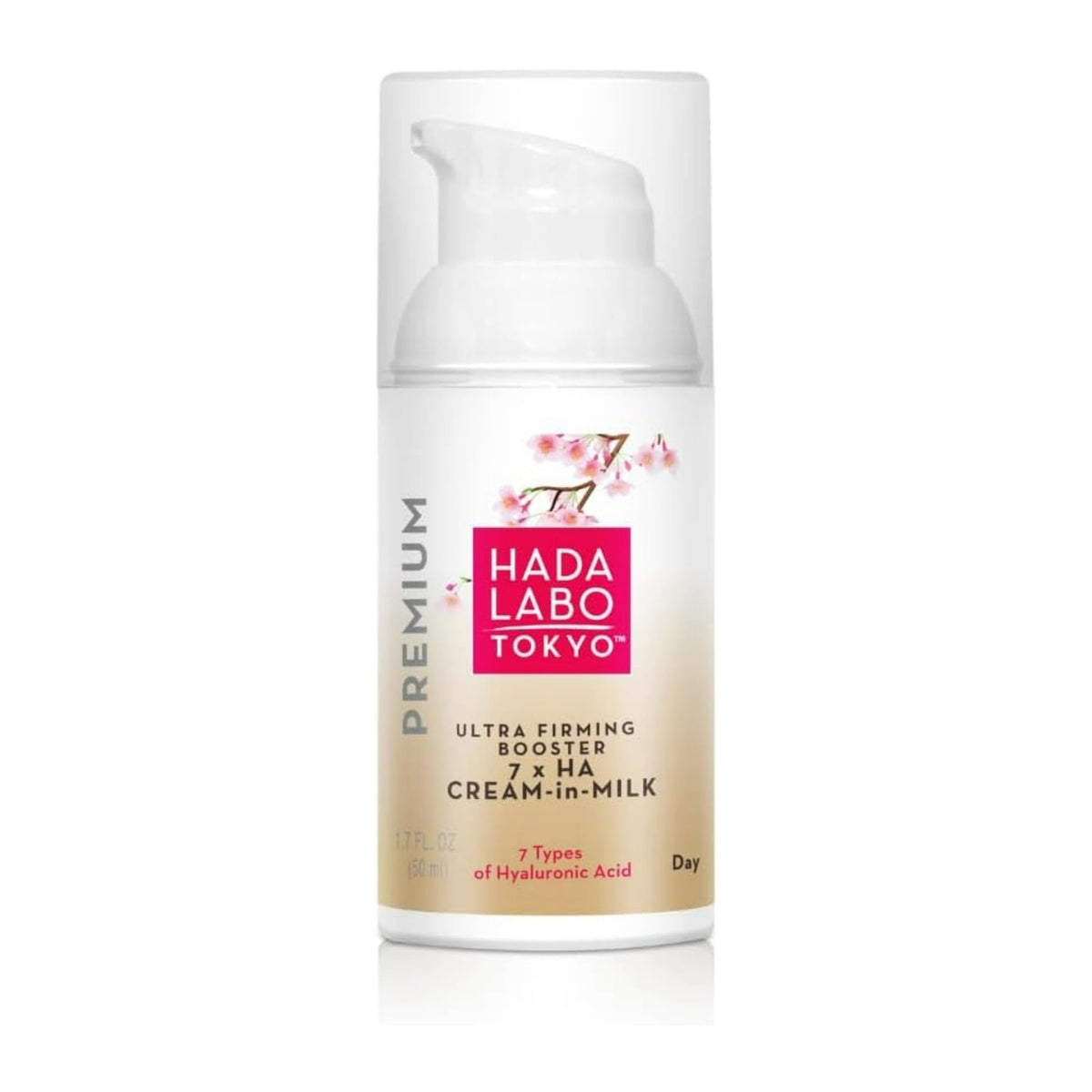 Hada Labo Tokyo Firming Booster Day Cream-In-Milk - 7 Types of Hyaluronic Acid, 50ml