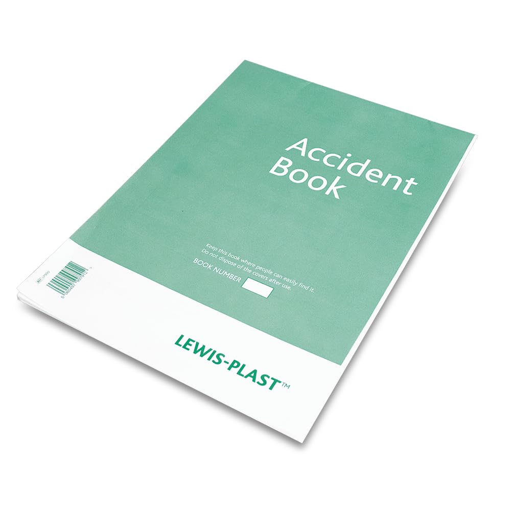 Reliance Medical Lewis-Plast A4 Accident Book - GDPR Compliant Workplace Record Keeping | 21 x 29 cm 4