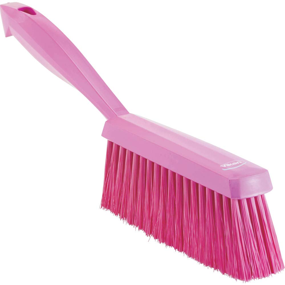Vikan Pink Dustpan & Brush Set - Soft Bristle, Ergonomic Handle | Polypropylene, Polyester 1