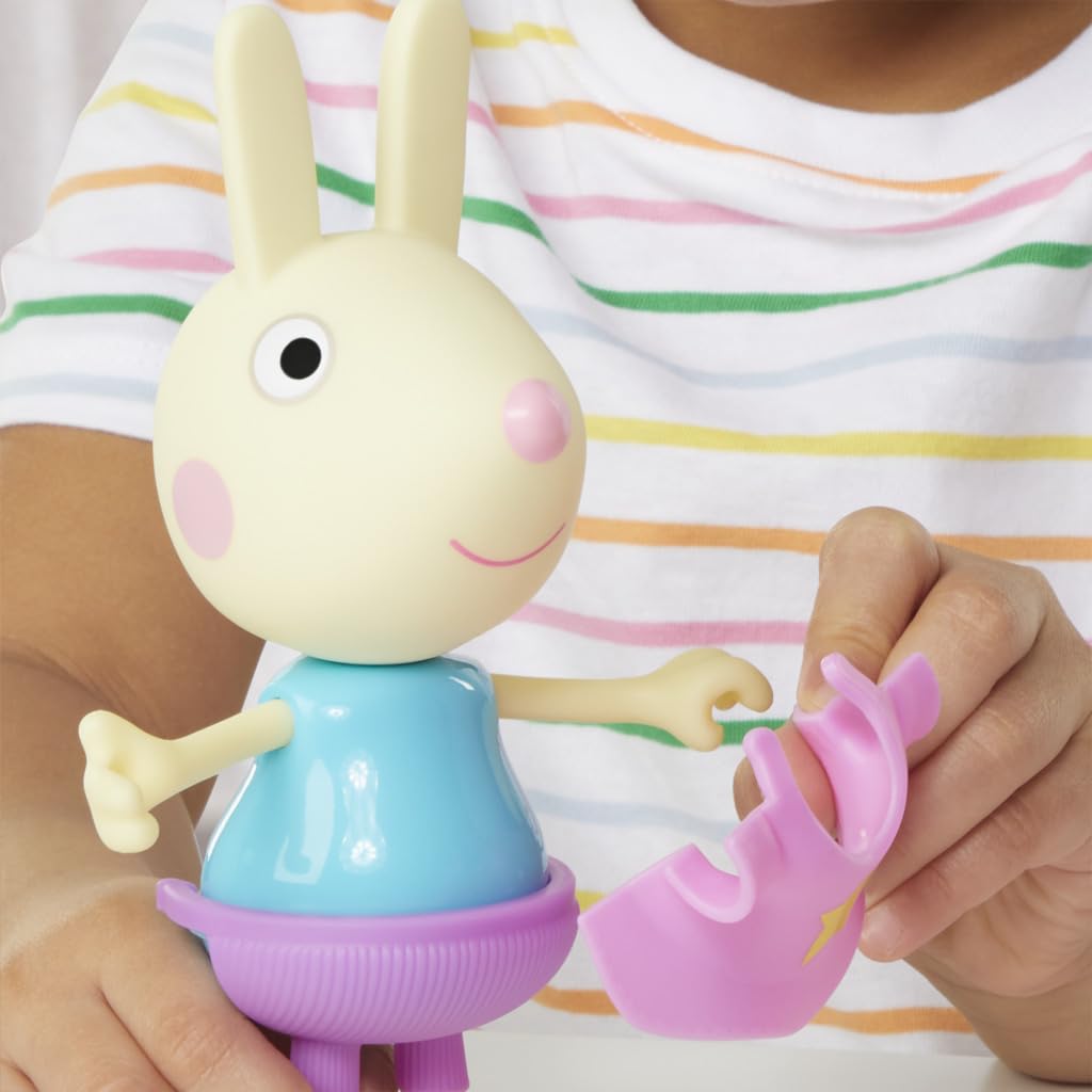 Peppa Pig Rebecca Rabbit Dress-Up Doll - 15 cm Figure with 6 Fashion Accessories | Ages 3+ | Plastic 3