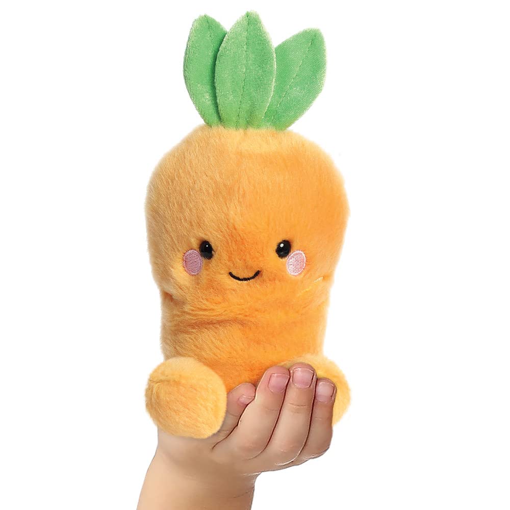 AURORA Palm Pals Cheerful Carrot Stuffed Animal | 5 Inch | Eco-Friendly | Orange 2