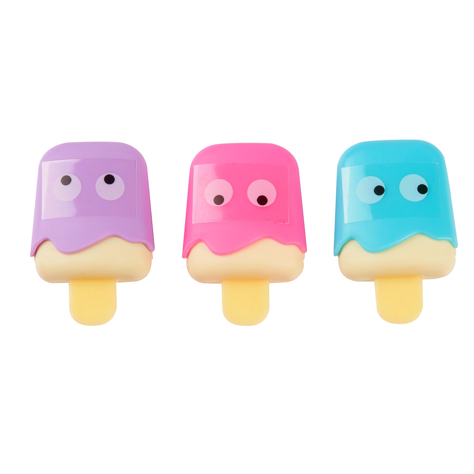 Tinc Ice Lolly Lip Balms - Hydrating, 3 Flavors (Candy, Vanilla, Rose) | Pack of 3