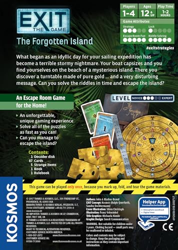 Thames & Kosmos EXIT: The Forgotten Island – Escape Room Card Game for 1-4 Players 8