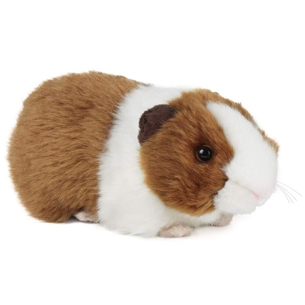 Living Nature Soft Toy - Plush Guinea Pig with Sound, 20cm, Brown 4