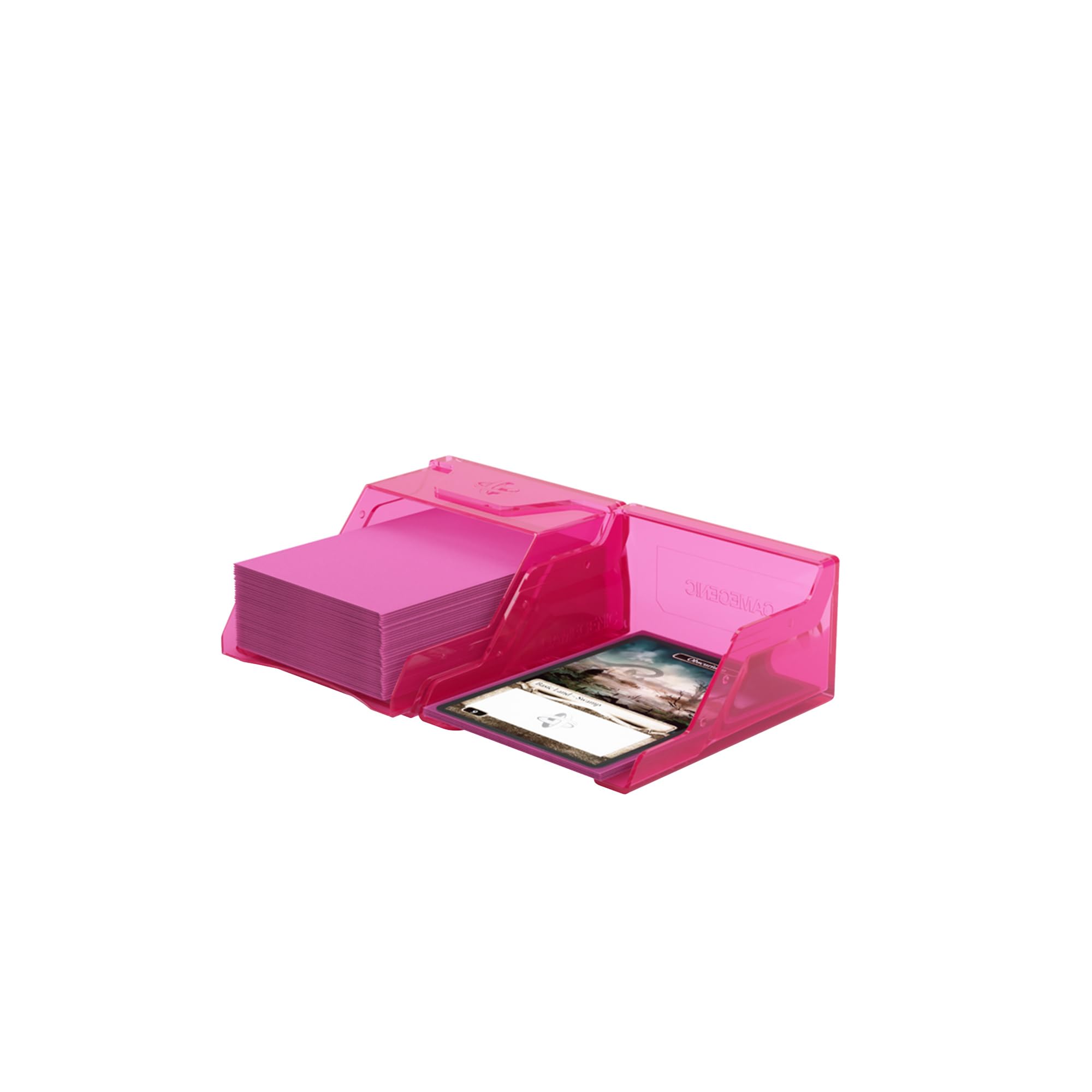 Gamegenic Bastion 50+ XL Deck Box - Compact, Secure Storage | Pink Plastic | 110g 5