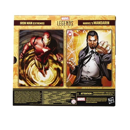 Marvel Legends Series Iron Man (Extremis) & Marvel’s Mandarin Action Figures Set | 15-cm Scale 12