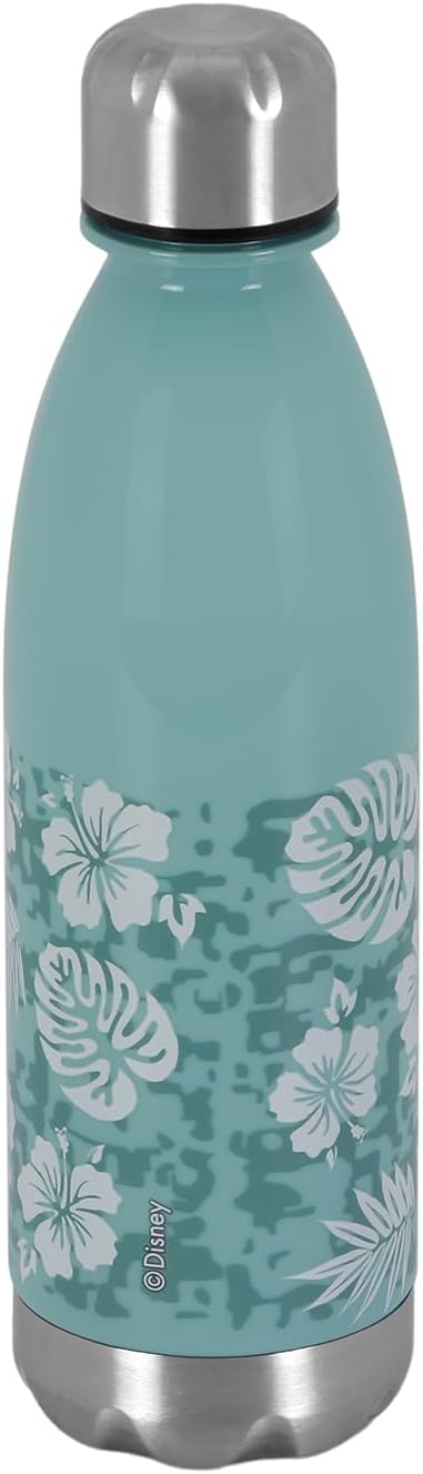 Karactermania Lilo and Stitch Aloha Bottle, Blue, Reusable Water Bottle (06773)