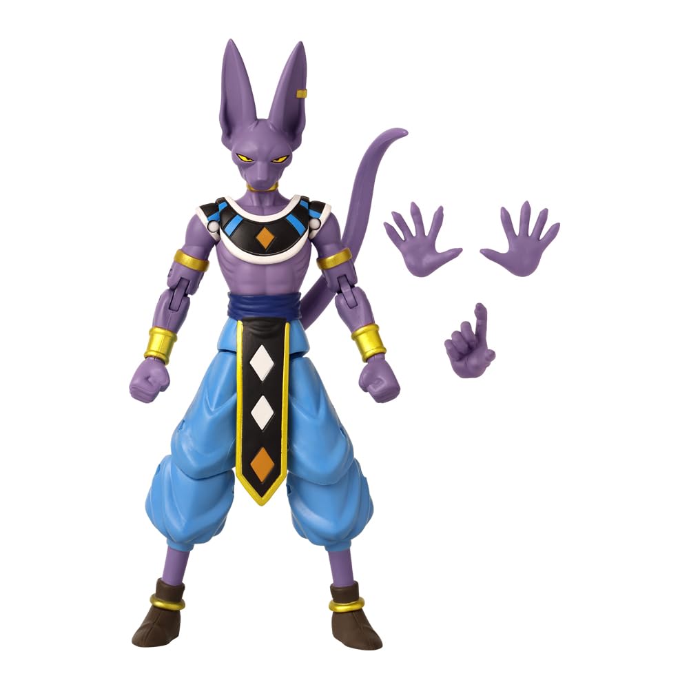 BANDAI Dragon Ball Super Beerus Action Figure - 17cm, 17 Points of Articulation