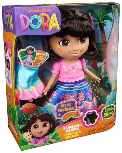 DORA Dance with Me Dora Interactive Dancing Doll | Bilingual | Ages 3+ | 13.97 in 11