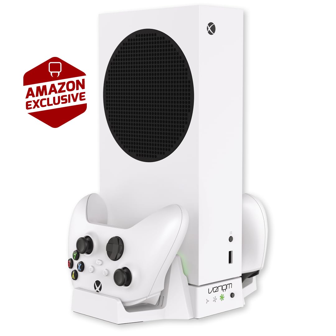 Venom Cool & Charge Vertical Stand for Xbox Series S with Controller Charging and Cooling Fans 2