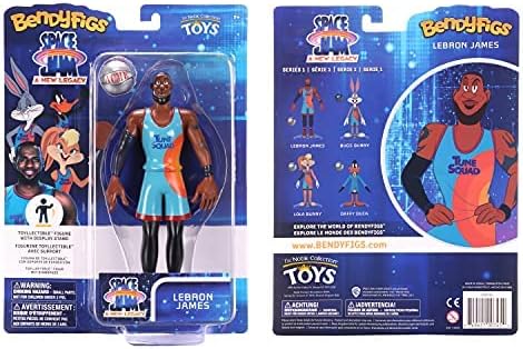 The Noble Collection Space Jam 2: A New Legacy Bendyfigs - LeBron James Poseable Figure (NN9586)