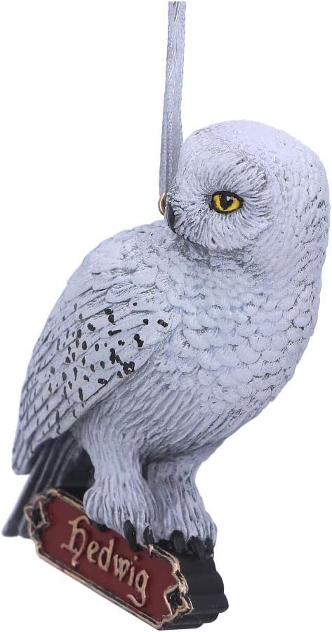 Nemesis Now Harry Potter Hedwig Hanging Ornament, White, 9cm