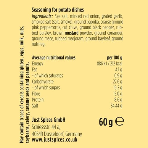 Just Spices Potato Allrounder 60g - Garlic & Herb Seasoning Blend