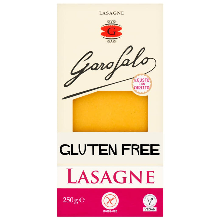 Garofalo Gluten Free Lasagne Sheets, 400g - Vegan & Coeliac-Safe Baking Pasta