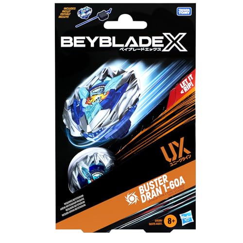 Beyblade Buster Dran 1-60A UX Starter Pack Top and Launcher | Right-Spin Attack Type 2