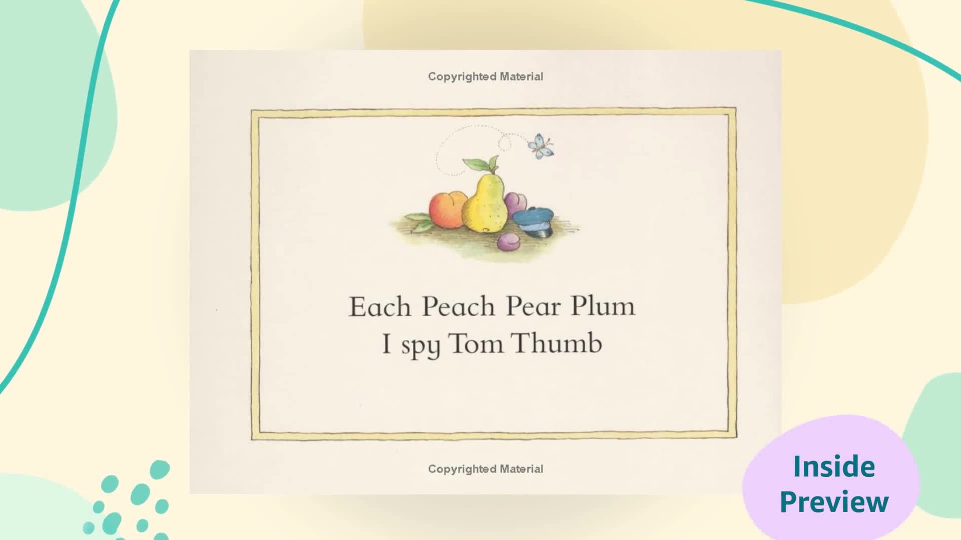 Puffin Each Peach Pear Plum Board Book by Allan Ahlberg & Janet Ahlberg | Ages 1-3 2