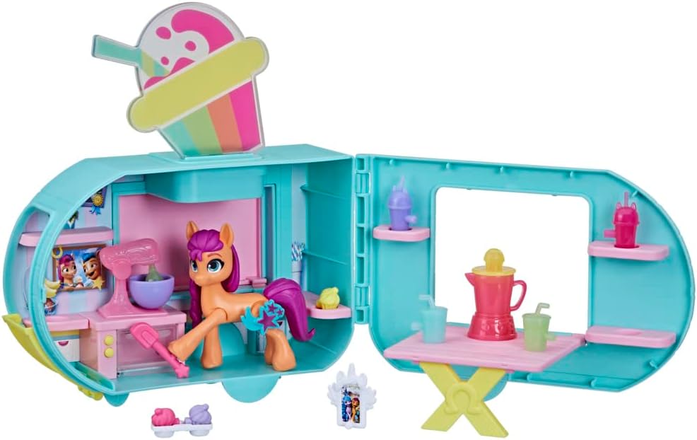 My Little Pony Sunny Starscout Smoothie Truck - Interactive Playset for Kids 5+ 1