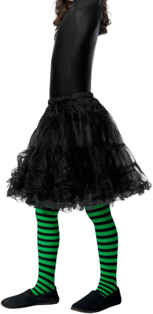 Smiffys Wicked Witch Tights, Child, Green & Black, Ages 6-12 1