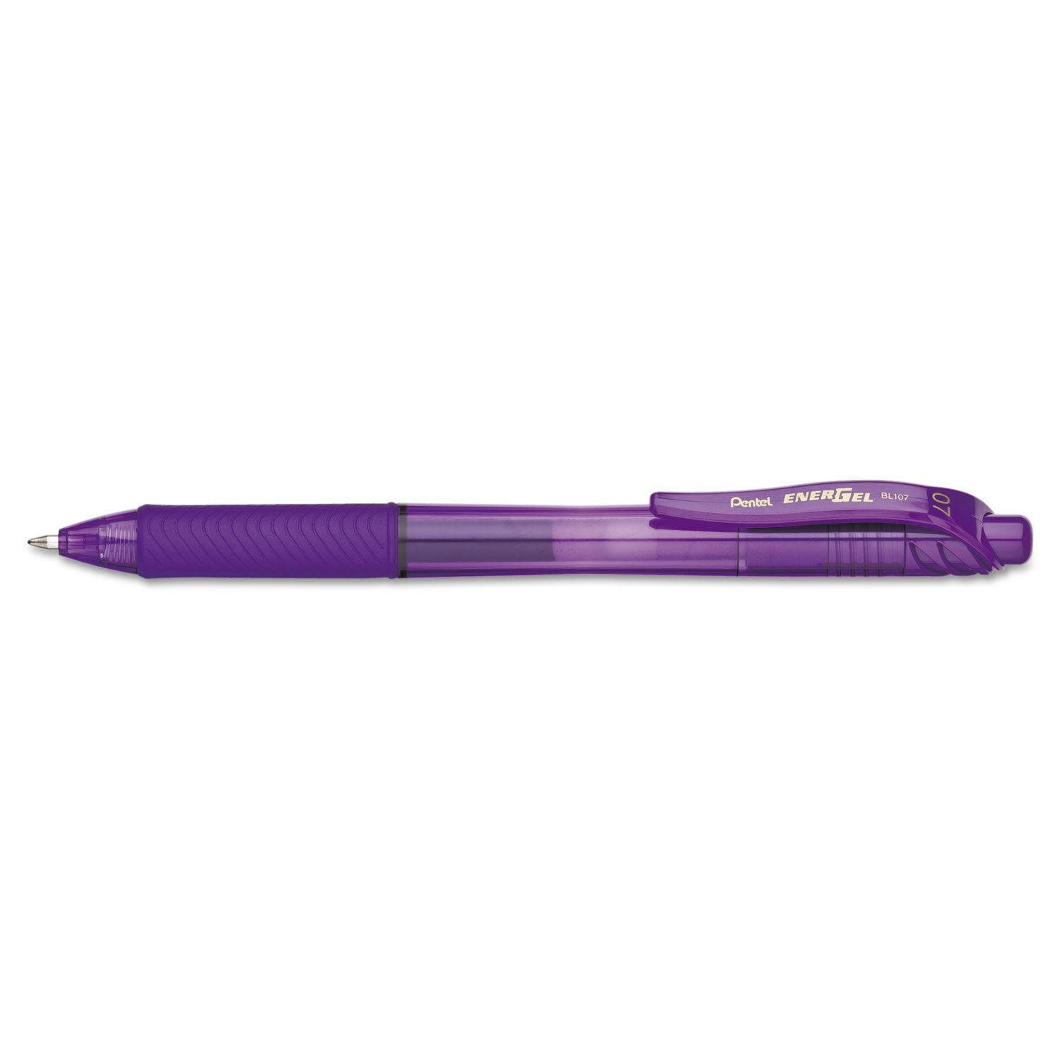 Pentel EnerGel X Retractable Rollerball Pen - 0.7mm Tip, Violet Ink | Quick Drying | Refillable 1