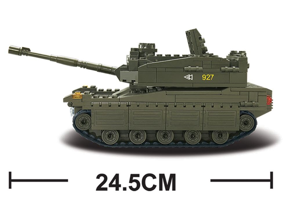 Sluban M38-B0305 Army Merkava Tank Building Set with 5 Mini Figures | 344 Pieces 4