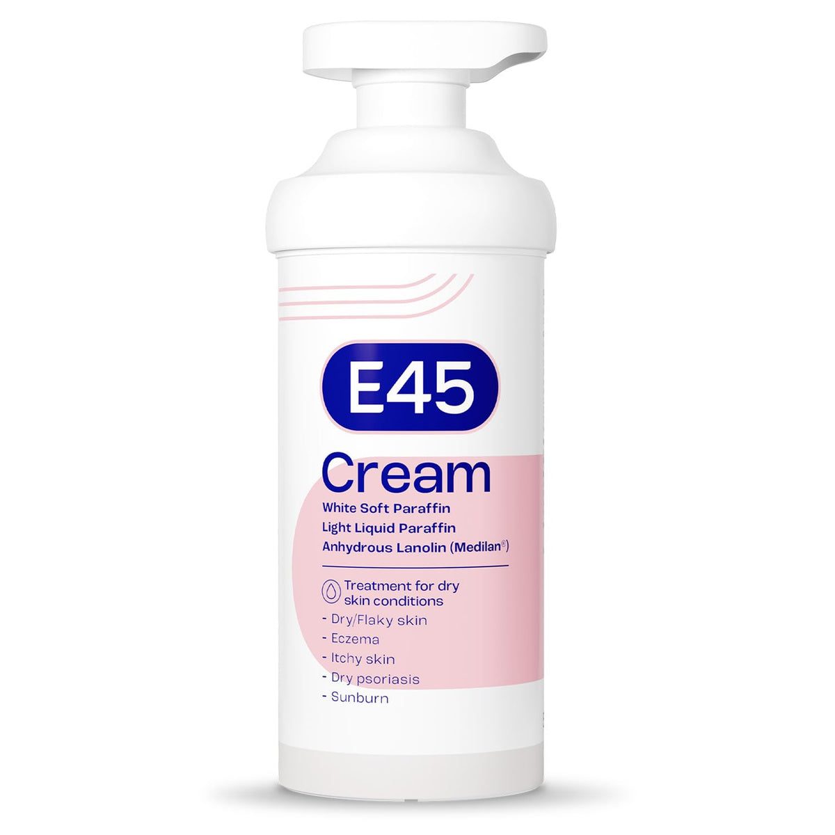 E45 Moisturising Cream - Soothes Dry, Irritated Skin | 500g | Dermatologically Tested