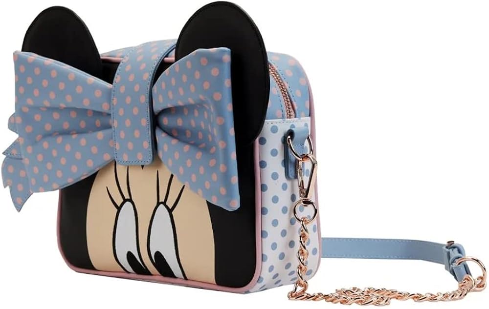 Loungefly Disney Minnie Mouse Pastel Polka Dot Crossbody Bag (Multi)