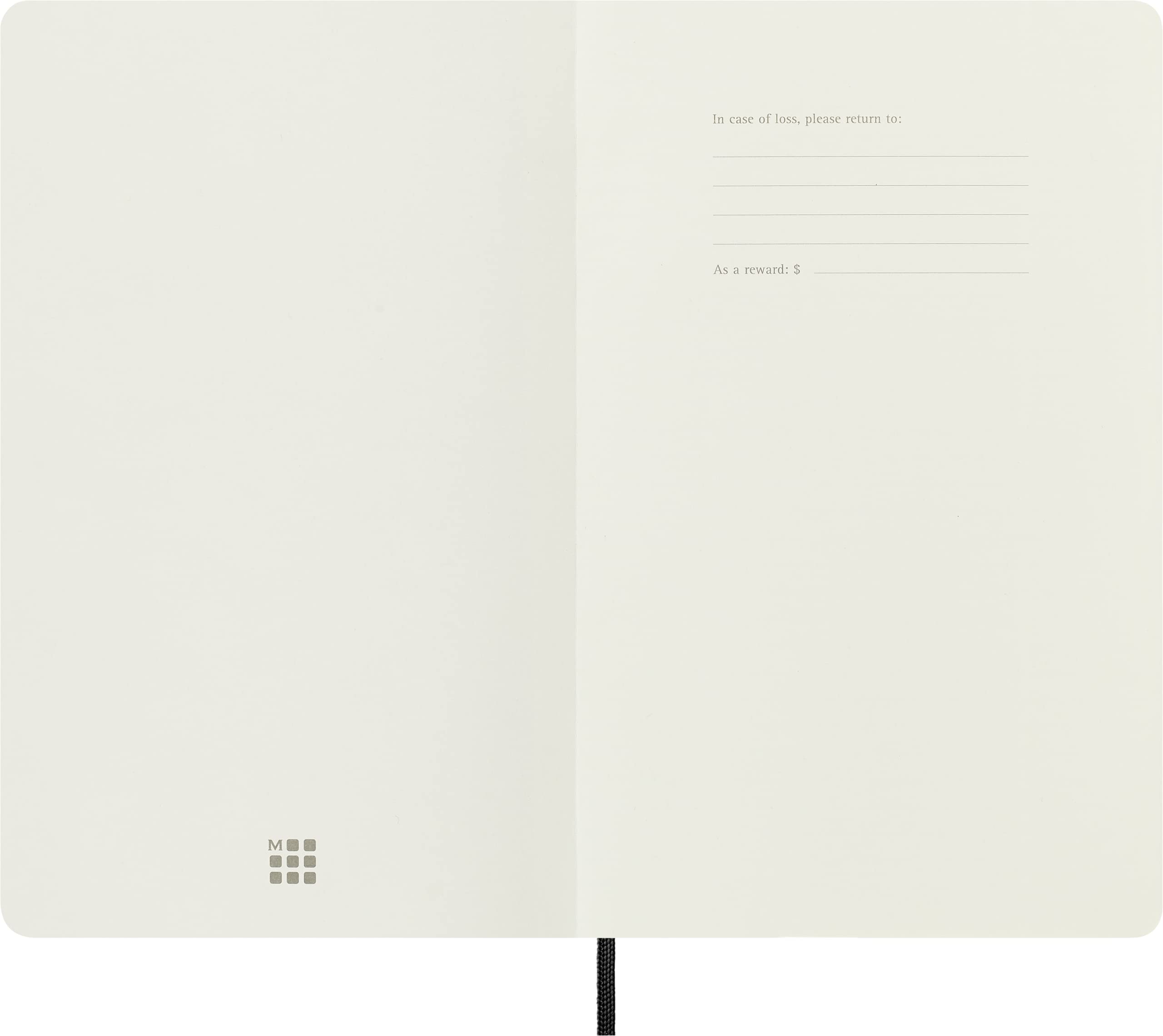 Moleskine Classic Ruled Paper Notebook - Soft Cover, Black, Large A5 (13x21cm), 192 Pages 2