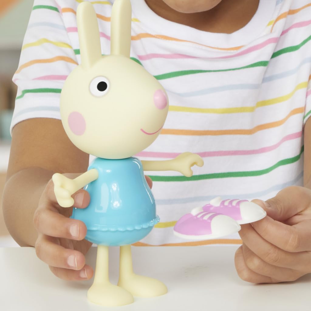 Peppa Pig Rebecca Rabbit Dress-Up Doll - 15 cm Figure with 6 Fashion Accessories | Ages 3+ | Plastic 5
