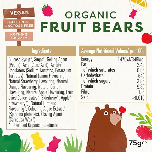 Biona Organic Mini Fruit Bears, 75 g 2